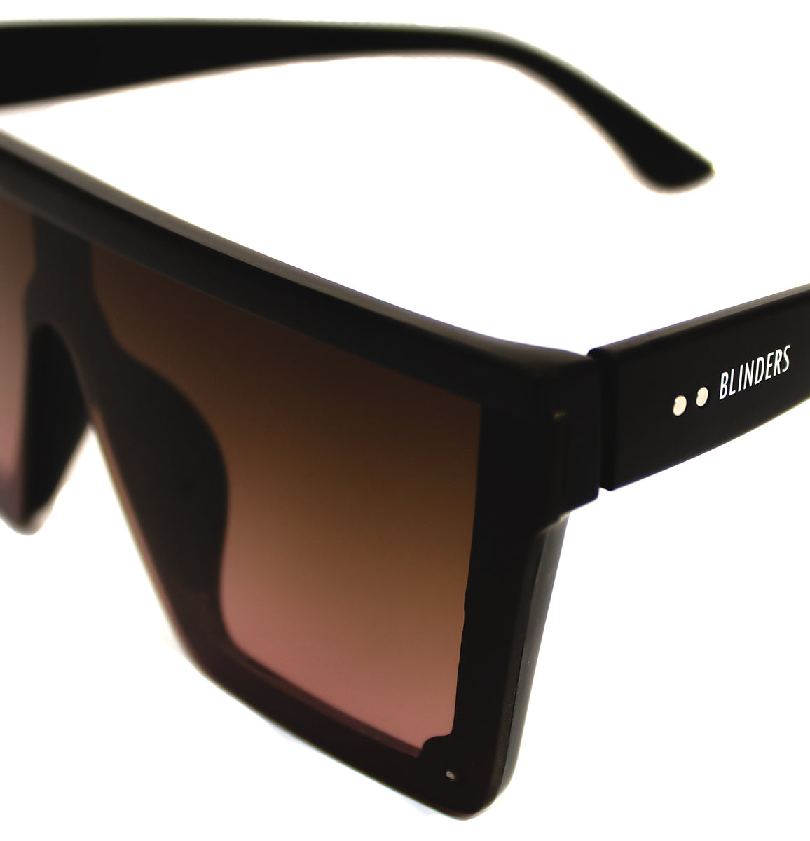 Lentes de sol negros cuadrados Black Nuke Blinders