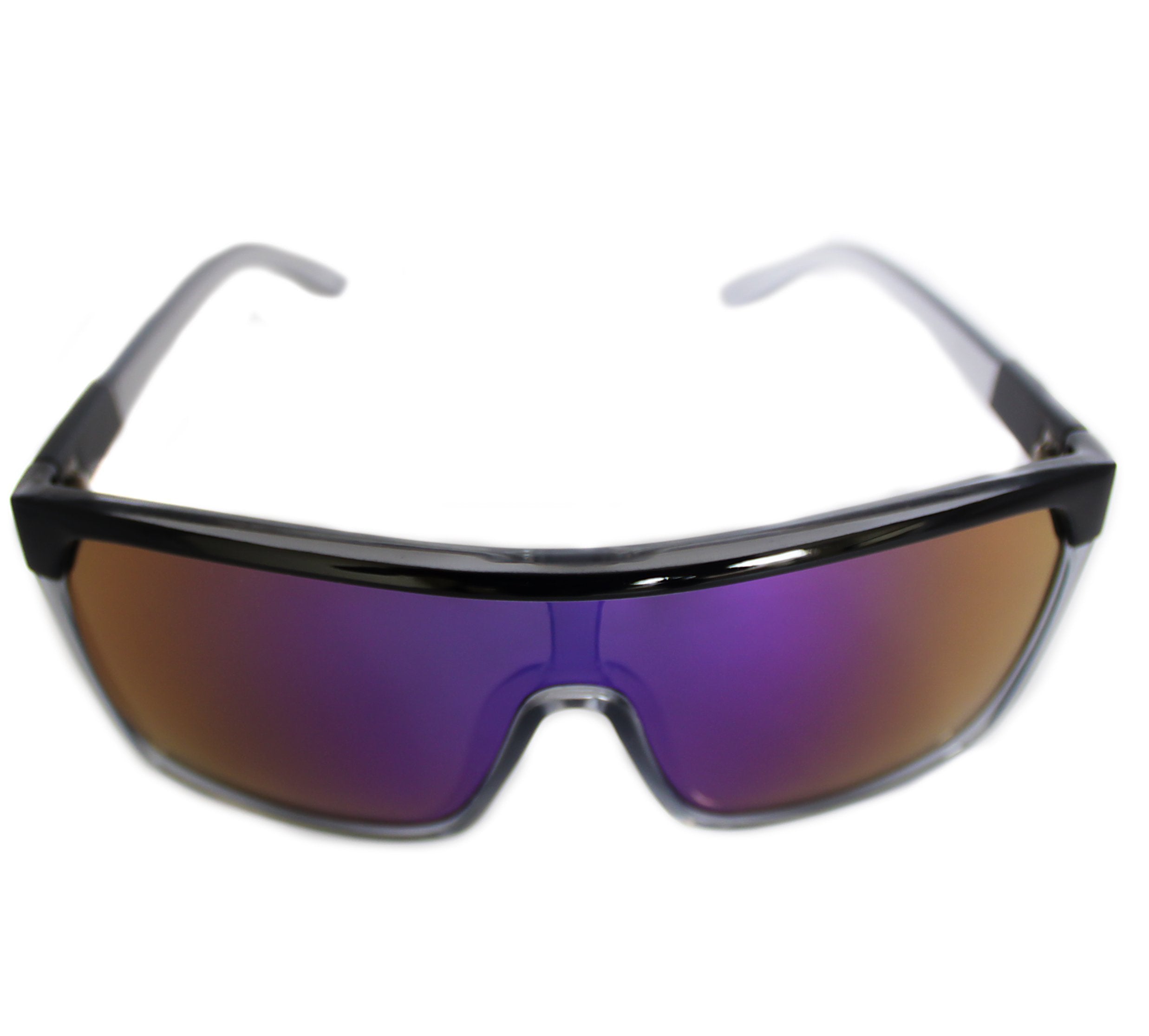 Lentes de sol rectangulares largos morados Purple Wave - Blinders Online Store