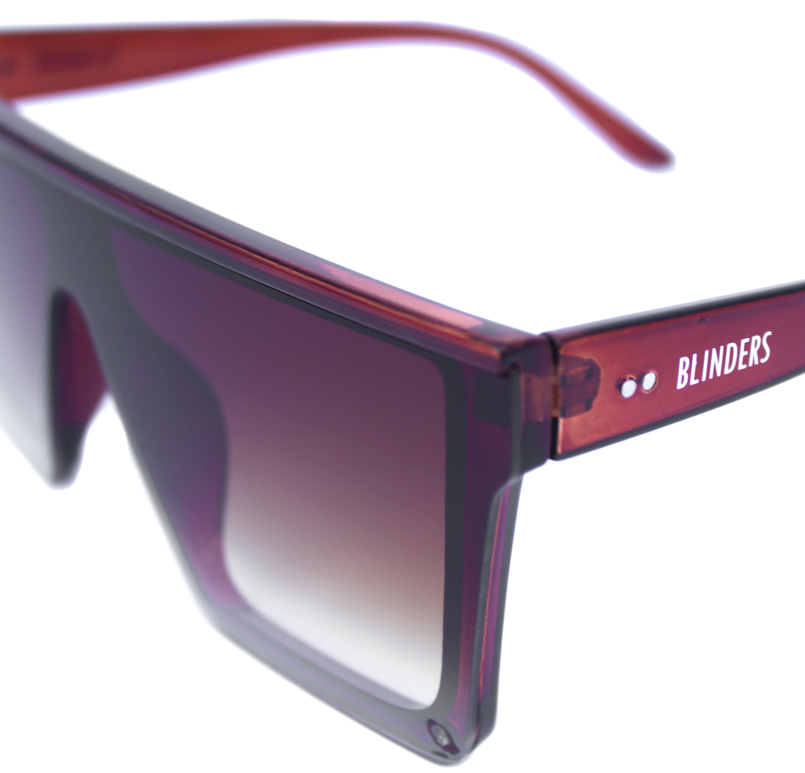 Lentes de sol cuadrados grandes marrones claros Wine Nuke - Blinders Online Store