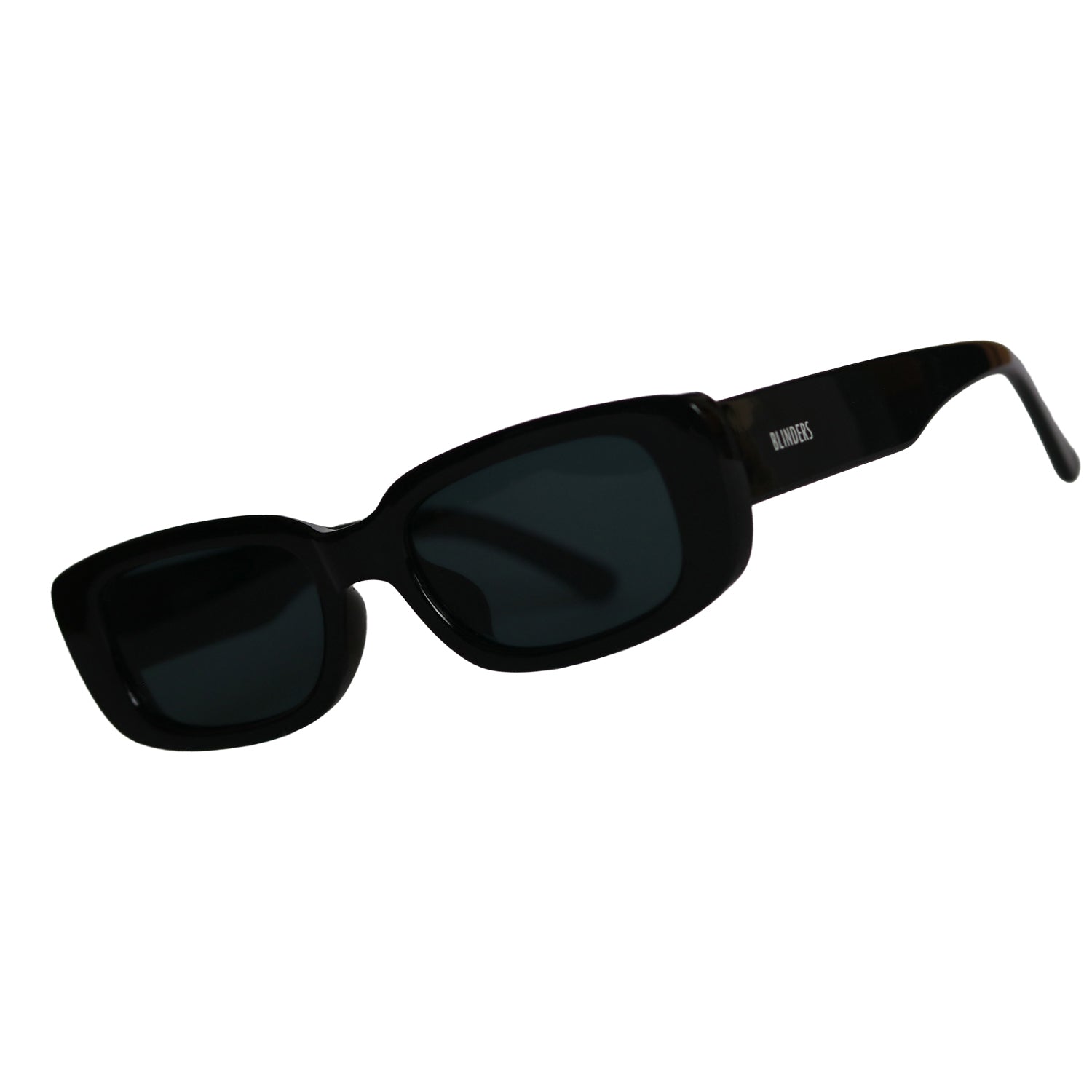 Lentes de sol rectangulares unisex negros Black Dope - Blinders Online Store