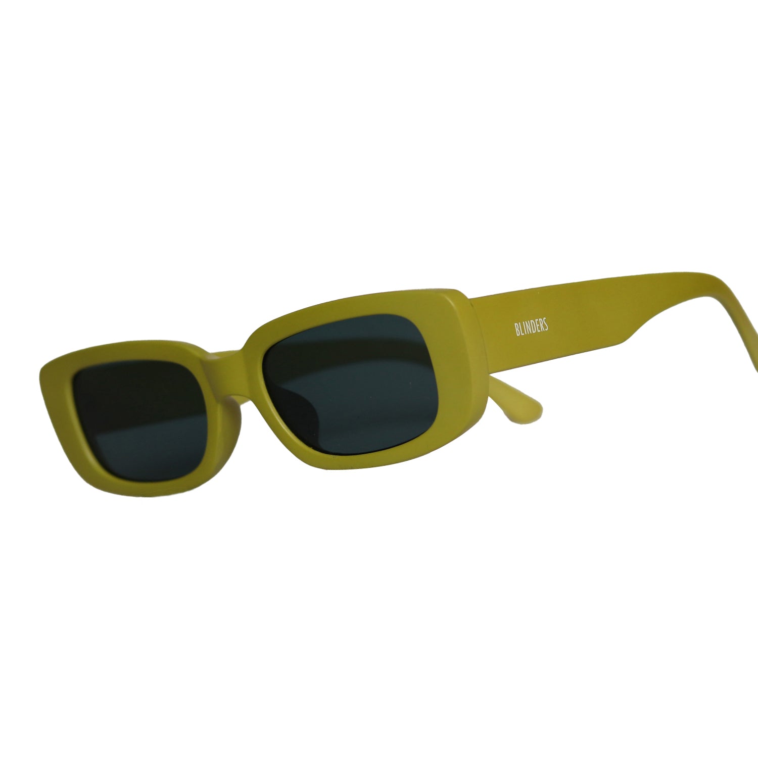 Lentes de sol rectangulares unisex verdes Herb Dope - Blinders Online Store