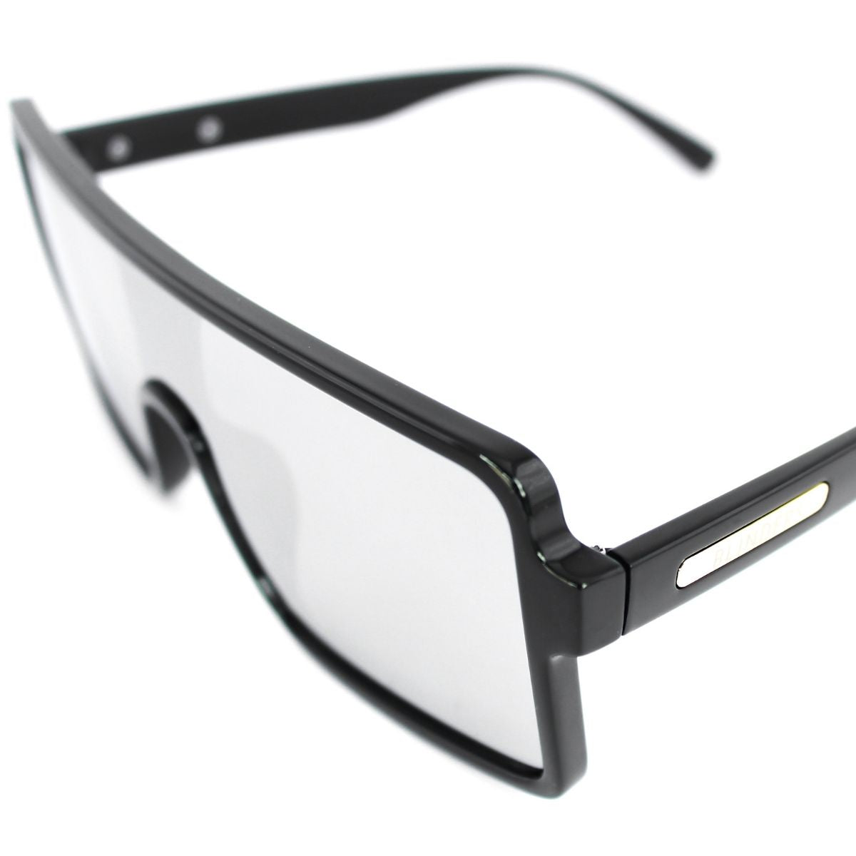 Lentes de sol rectangulares grandes unisex plateados reflectivos Silver Campers - Blinders Online Store