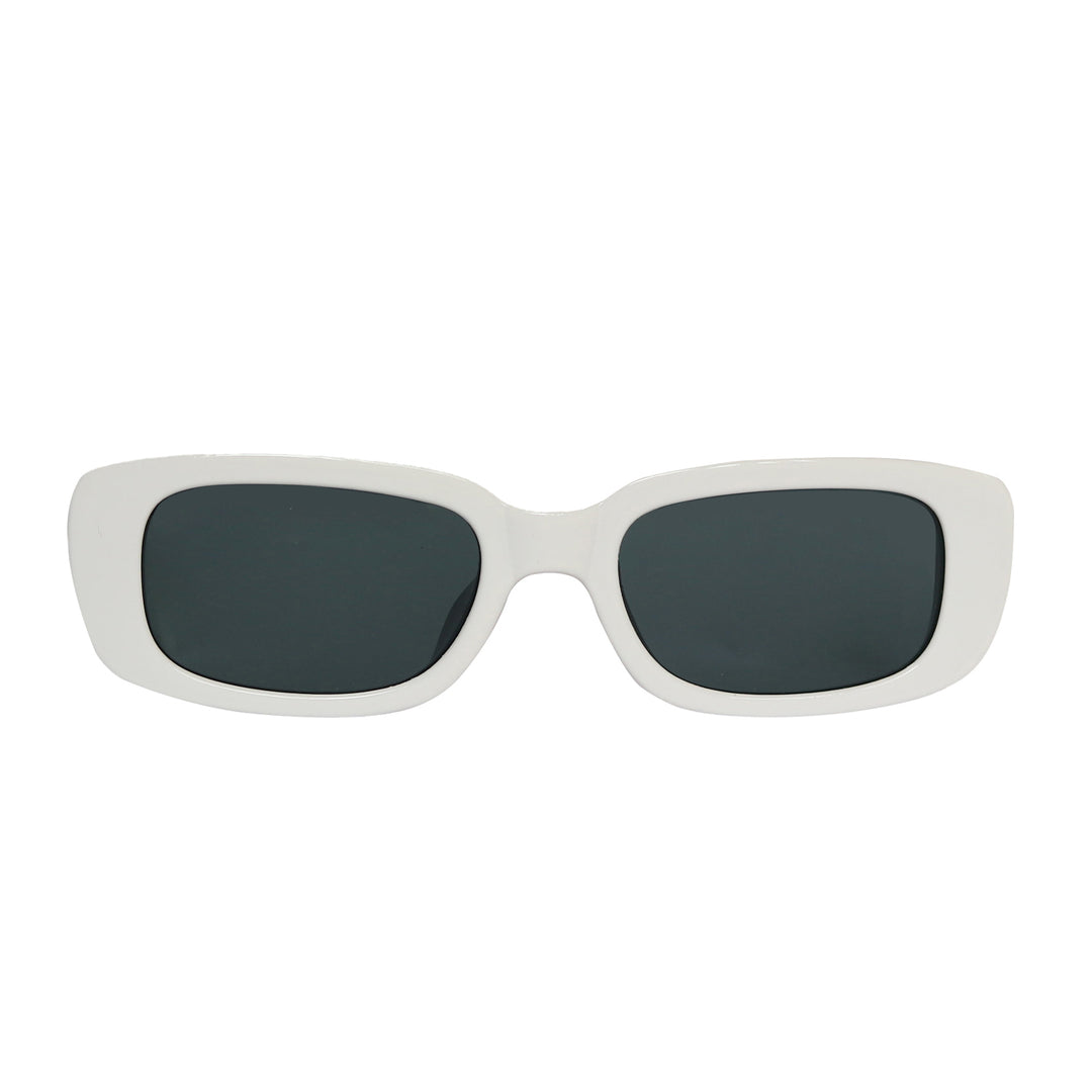 Lentes de sol rectangulares unisex blancos Snow Dope - Blinders Online Store